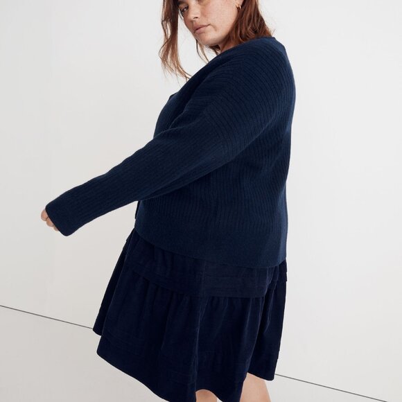 Madewell Plus Cameron Ribbed Cardigan Sweater in Coziest Yarn - Picture 5 of 7